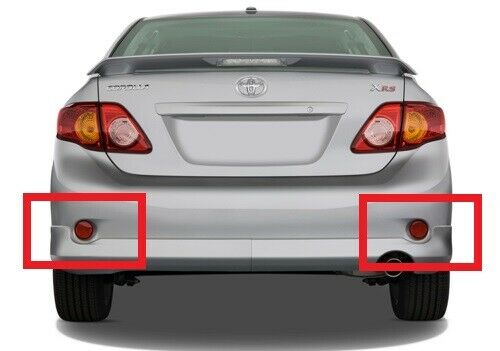 2x Smoked Lens Bumper Reflector LED Tail Brake Light For Toyota Sienna SE and Limited Edition only /Corolla/ iQ