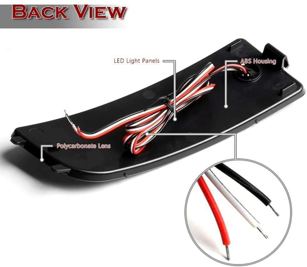 For 2007-2018 Mercedes Sprinter W906 Red Lens LED Rear Bumper Stop Brake Lights OEM#2E0945105A 2E0945105 68012886AA 68012887AA , A9068260140 A9068260040 9068260140 9068260040