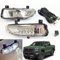 Clear Lens LED Fog Lights Kit For 2022-2025 Nissan Frontier with Wires Switch Relay 6000K White OEM#261558995A, 261508995A NI2592139, NI2593139