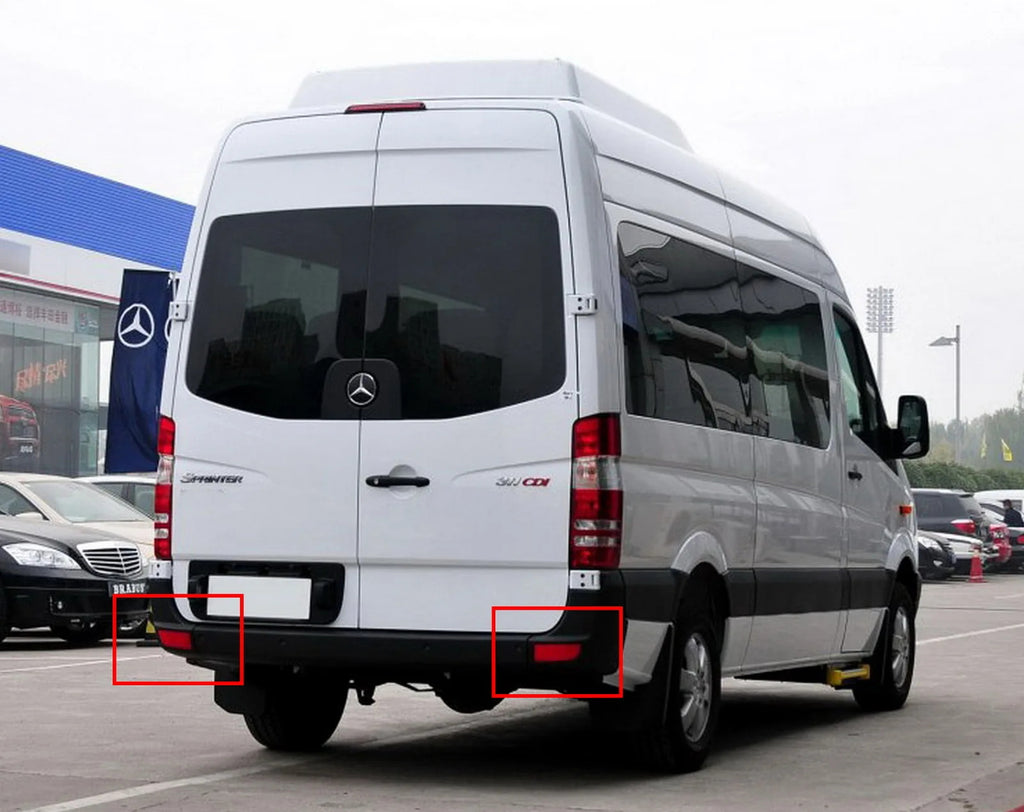 Red Lens LED Rear Bumper Reflector Brake Lights For Mercedes-Benz Viano/Vito W639 OEM#A6398260040, A6398260140, A6398260440, A6398260540