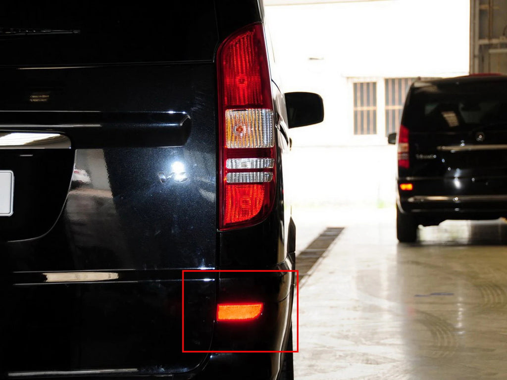 For Mercedes-Benz Viano/Vito W639 Smoke LED Rear Bumper Reflector Brake Lights OEM#A6398260040 A6398260140  A6398260440, A6398260540