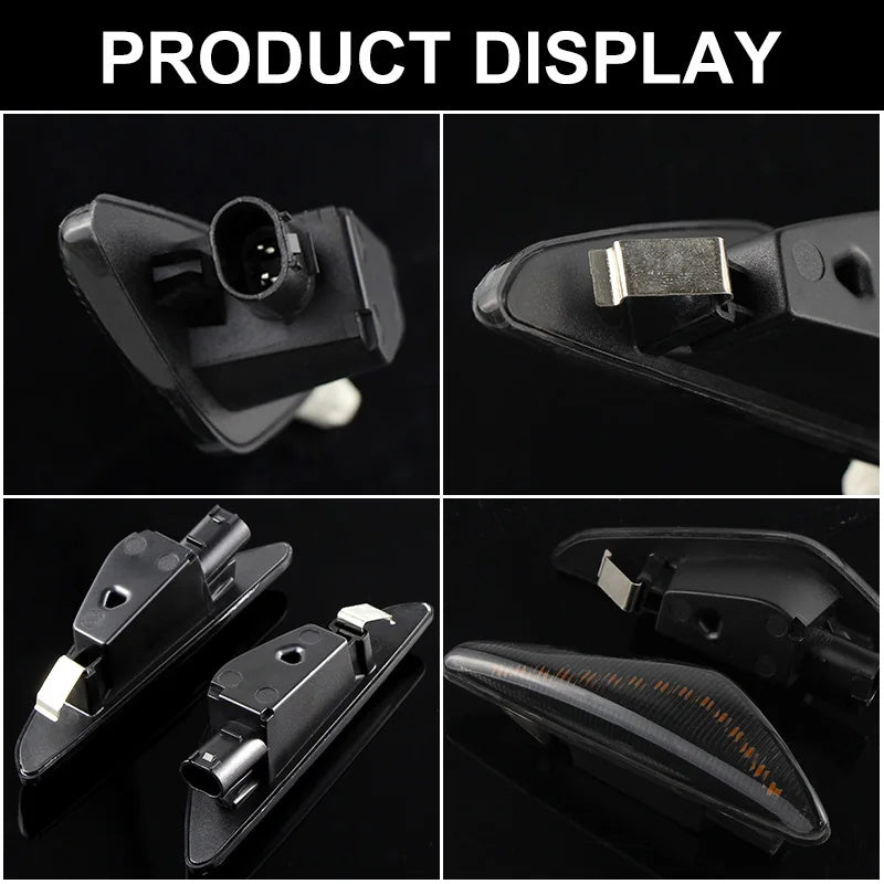 Smoke Lens Amber LED Turn Signal Side Marker Light Lamp For BMW F25 X3 E70 X5 E71/E72  X6 OEM#63137171007, 63137171008, 63-13-7-171-007, 63-13-7-171-008