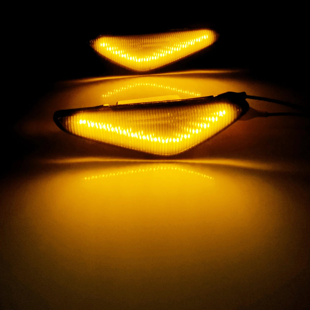 Smoke Lens Amber LED Turn Signal Side Marker Light Lamp For BMW F25 X3 E70 X5 E71/E72  X6 OEM#63137171007, 63137171008, 63-13-7-171-007, 63-13-7-171-008