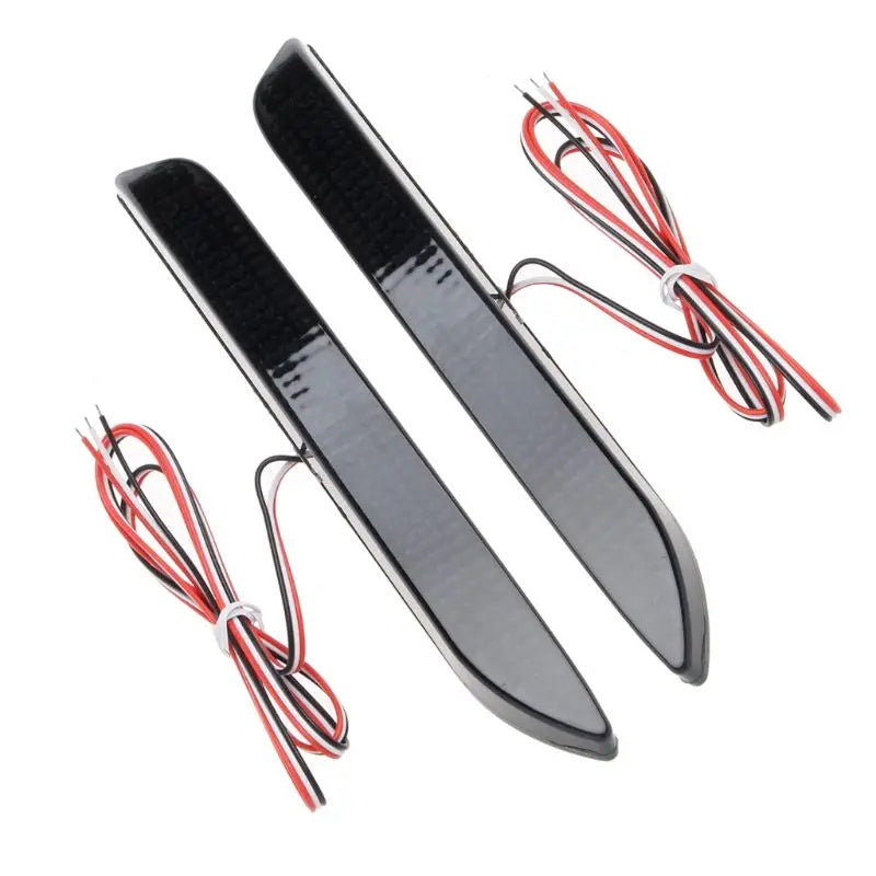2x Smoked LENS Bumper Reflector LED Tail Brake Lights For 1999-2003 Toyota Harrier 2013-2014 Toyota Avalon