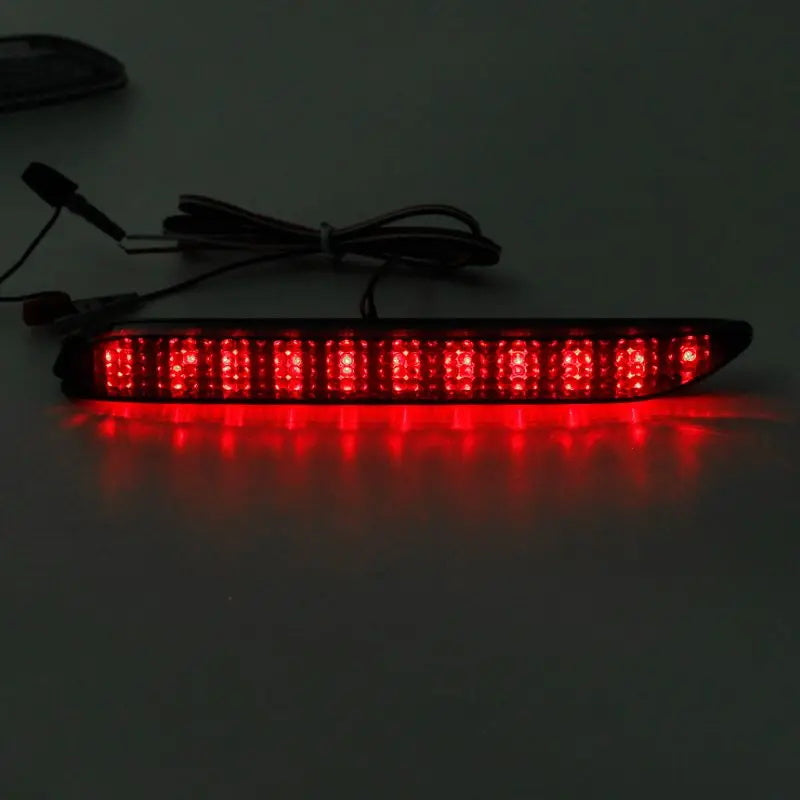 For 2008-2013 Lexus IS F 2x Smoked LENS Bumper Reflector LED Tail Brake Lights