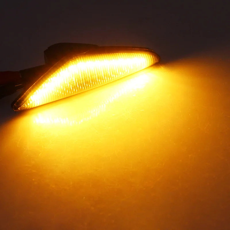 Smoke Lens Amber LED Turn Signal Side Marker Light Lamp For BMW F25 X3 E70 X5 E71/E72  X6 OEM#63137171007, 63137171008, 63-13-7-171-007, 63-13-7-171-008