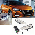 Clear Lens LED Fog Lights Kit For 2017-2020 Nissan Rogue  with Wires Switch Relay 6000K White OEM#261558995A, 261508995A,NI2592139, NI2593139 ﻿