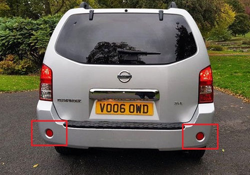2x Smoked Lens Bumper Reflector LED Tail Brake Light For Scion iQ/xB Nissan Qashqai Dualis/Juke