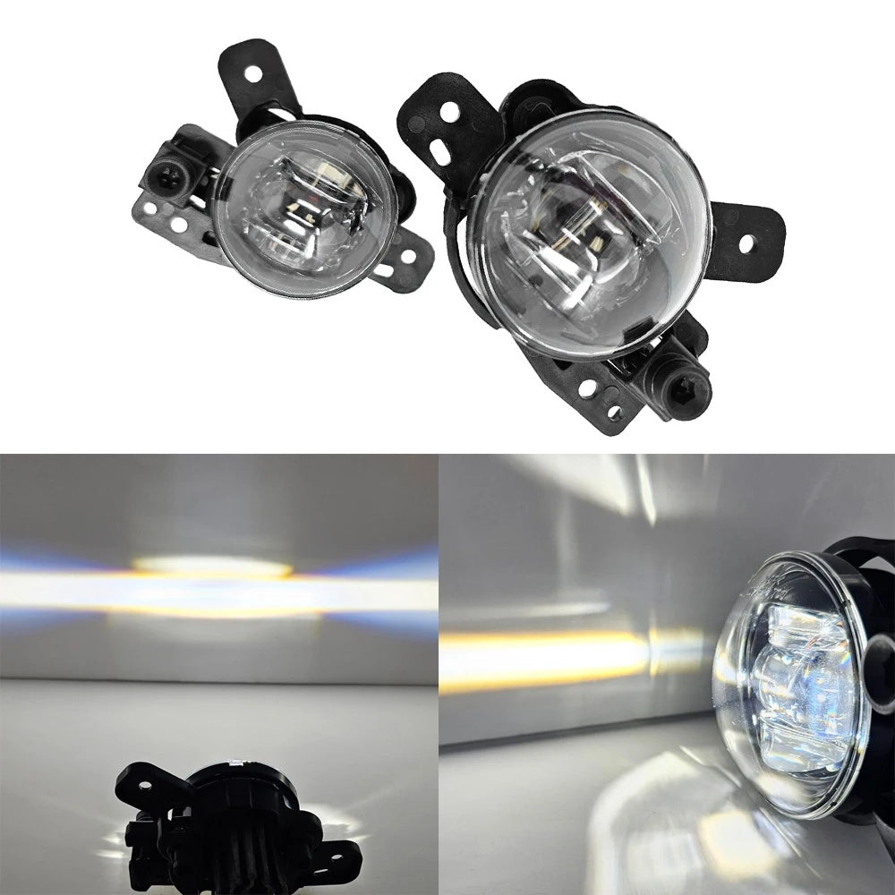 Clear Lens LED Fog Lights Kit For 2023 2024 2025 GMC Canyon with Switch Wire Bezel 6000K White