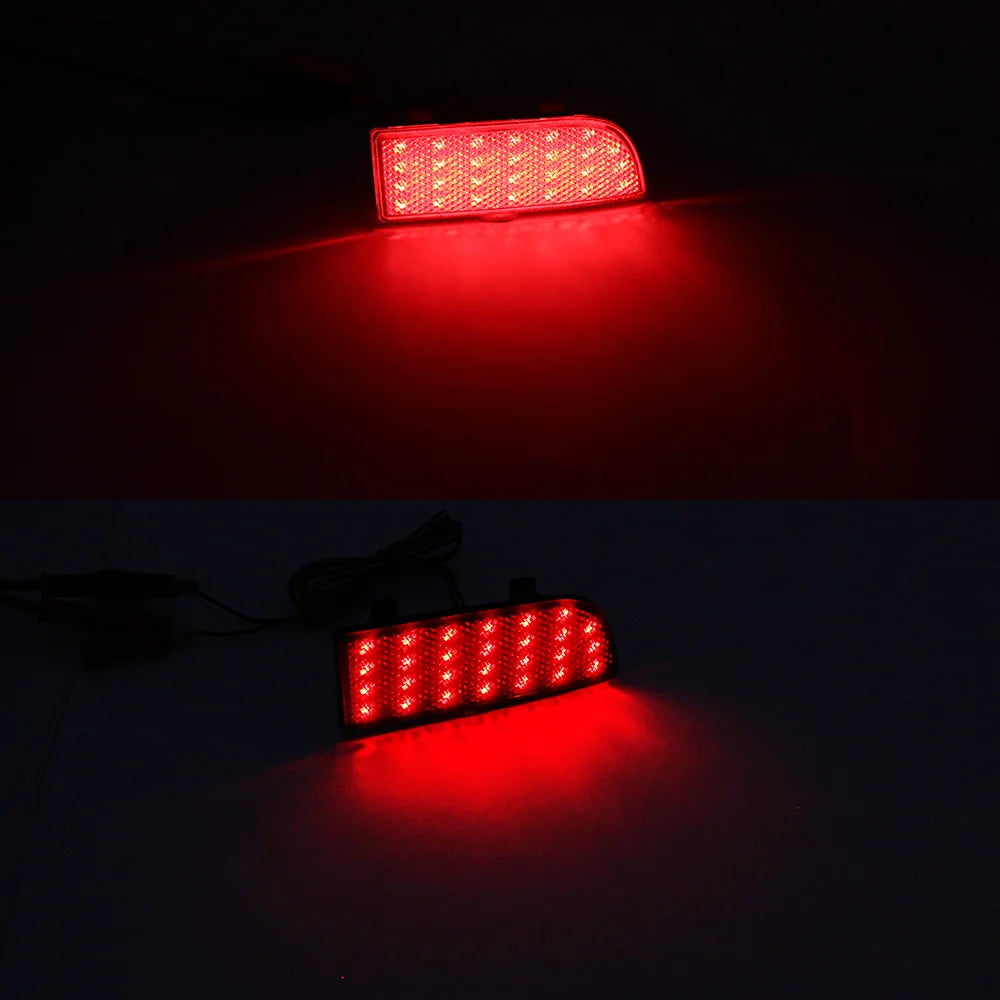Red Lens LED Rear Bumper Reflector Brake Lights For Mercedes-Benz Viano/Vito W639 OEM#A6398260040, A6398260140, A6398260440, A6398260540