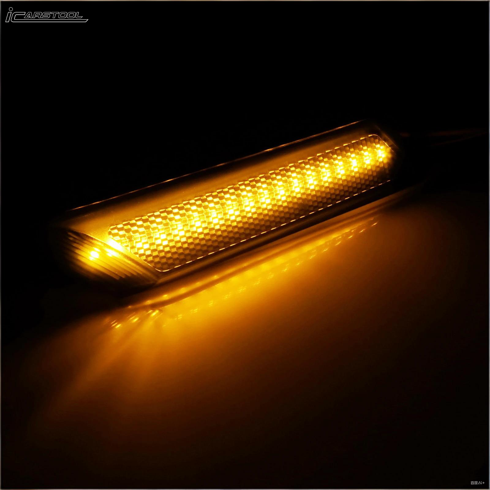 Smoke Lens Amber LED Side Marker Signal Lights For Porsche Boxster/Carrera 911/Cayman  OEM# 98763103302 98763103402 99763103802