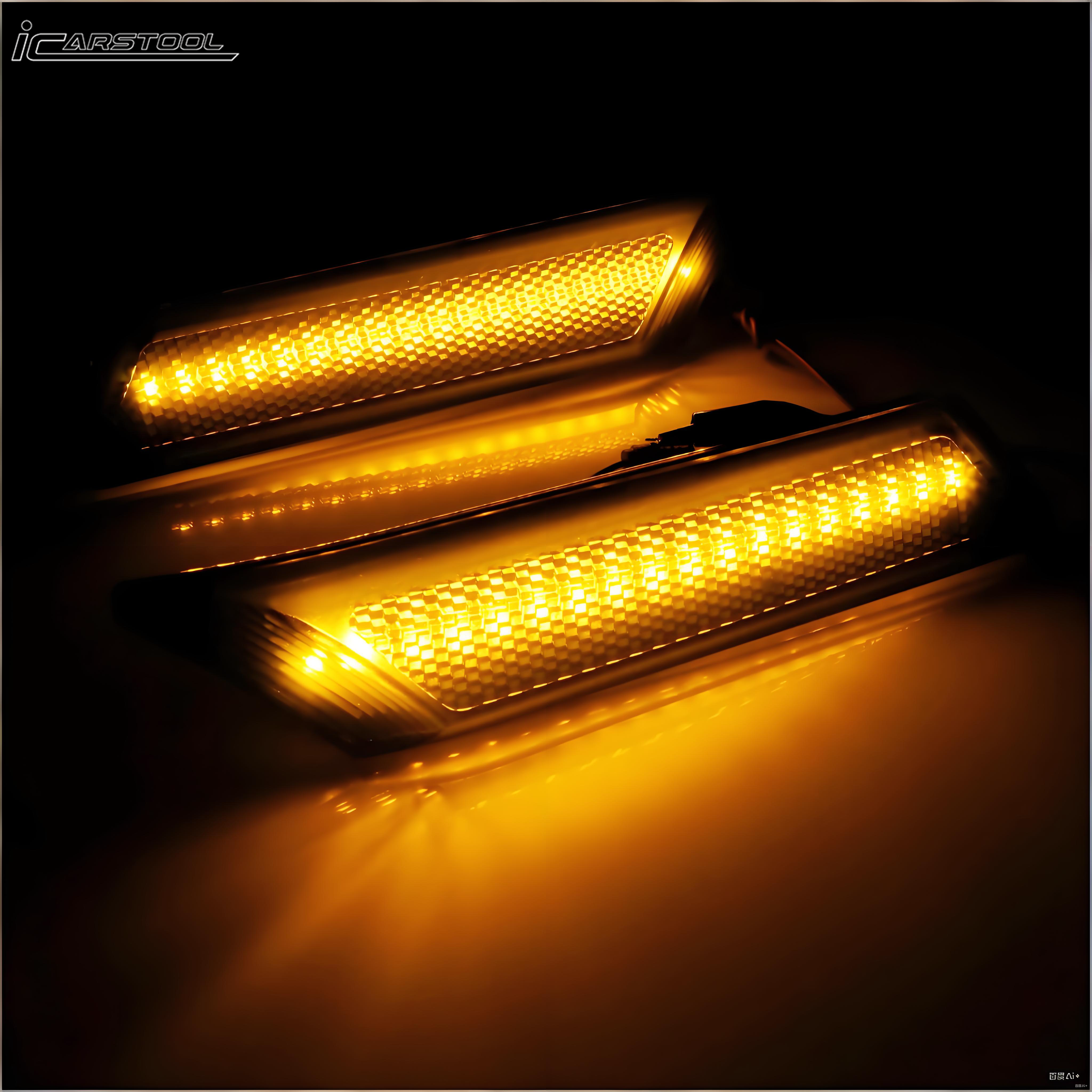 Smoke Lens Amber LED Side Marker Signal Lights For Porsche Boxster/Carrera 911/Cayman  OEM# 98763103302 98763103402 99763103802