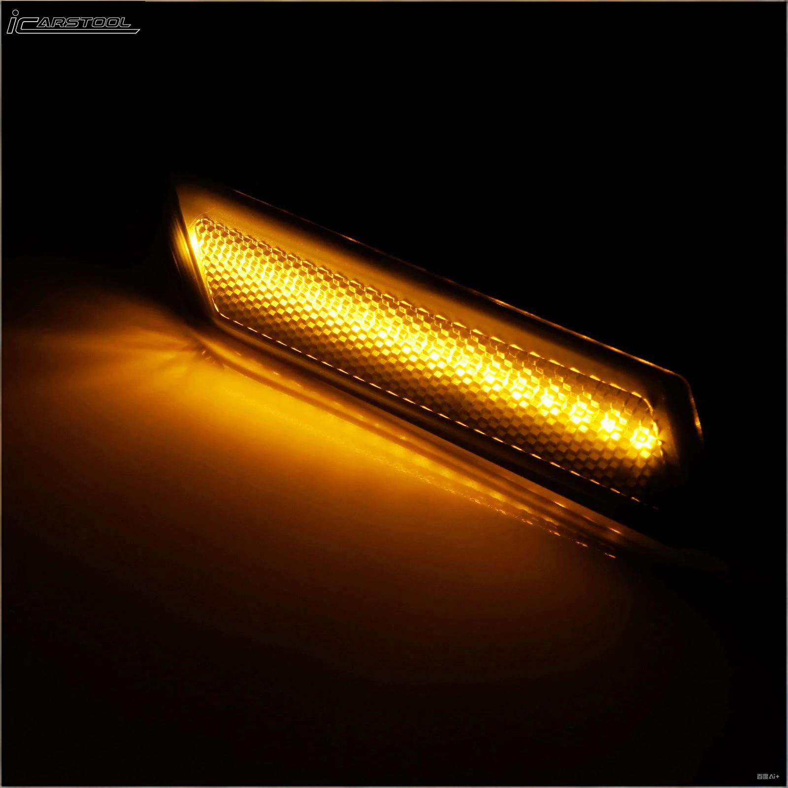 Smoke Lens Amber LED Side Marker Signal Lights For Porsche Boxster/Carrera 911/Cayman  OEM# 98763103302 98763103402 99763103802
