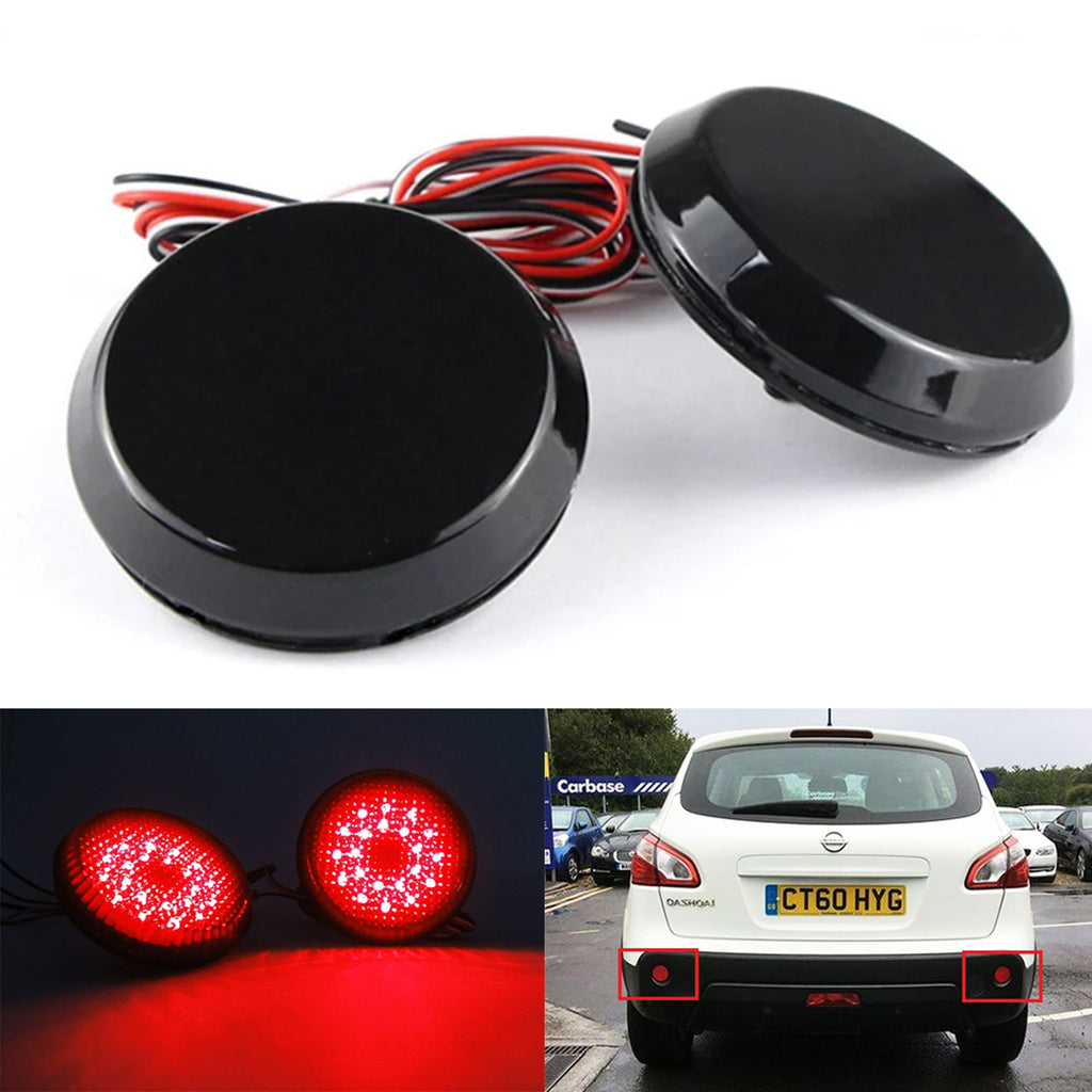 2x Smoked Lens Bumper Reflector LED Tail Brake Light For Toyota Sienna SE and Limited Edition only /Corolla/ iQ