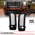 For 2024-2025 GMC Sierra 2500HD / 3500HD LED Fog Light Kit with Switch Bezel Wire Silver
