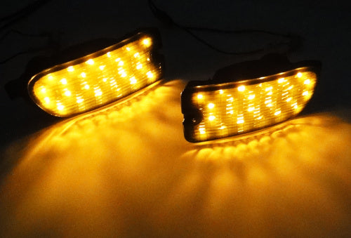 Smoke Len LED Front Bumper Turn Signal Lights For Subaru Impreza 2.5RS 1999-2001 OEM#SU2530104  SU2531104