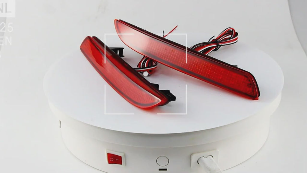2x Red Lens LED Bumper Reflector Tail Brake Light For Acura TSX Honda CR-Z/ Insight/CR-V OEM#HO1185103, HO1184103, 33505SLJ013, 33555SLJ013, 13461865