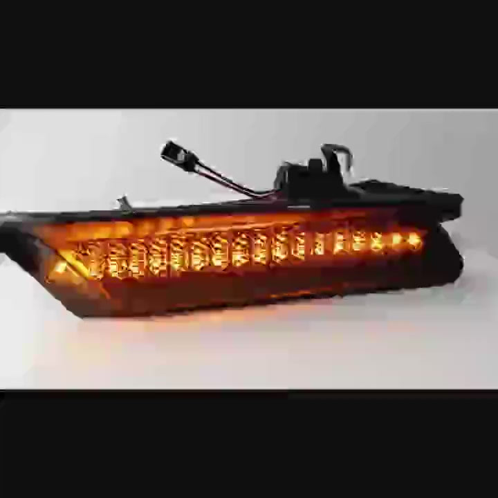 Smoke Lens Amber LED Side Marker Signal Lights For Porsche Boxster/Carrera 911/Cayman  OEM# 98763103302 98763103402 99763103802
