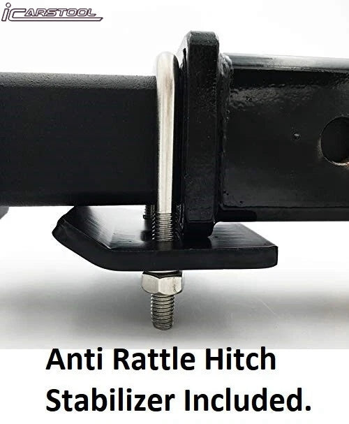 For 2" Receiver Truck Heavy Duty Steel Tow Hitch Step Bar Guard 18" Black Slant ﻿