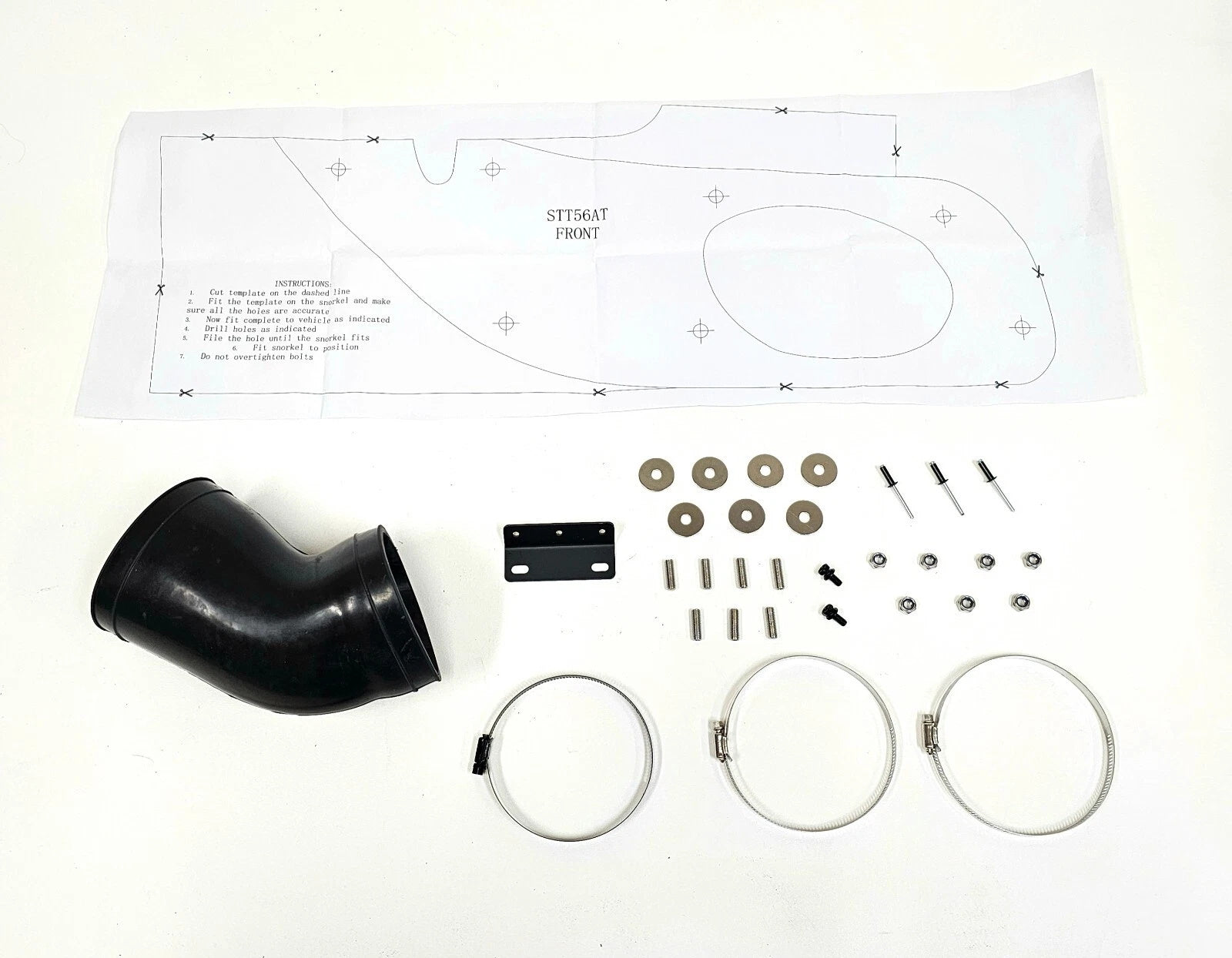 Air Intake Snorkel Kit For 2014-2021 Toyota Tundra Rolling Head 4.6L 5.7L V8 Offroad 4x4