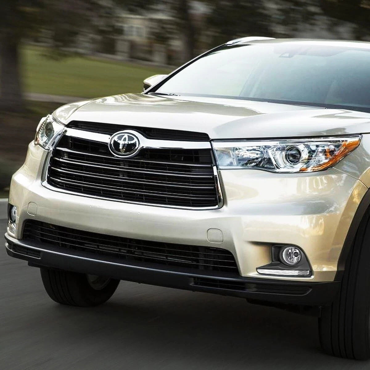 For 2014-2016 Toyota Highlander LED Fog Lights Kit w/Dual Color DRL Bezel Switch