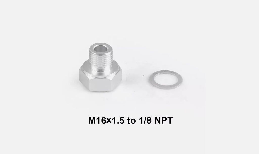 1PC LS Swap Oil Pressure Sensor Adapter M16 1.5 to 1/8 NPT For All GM LS Engines