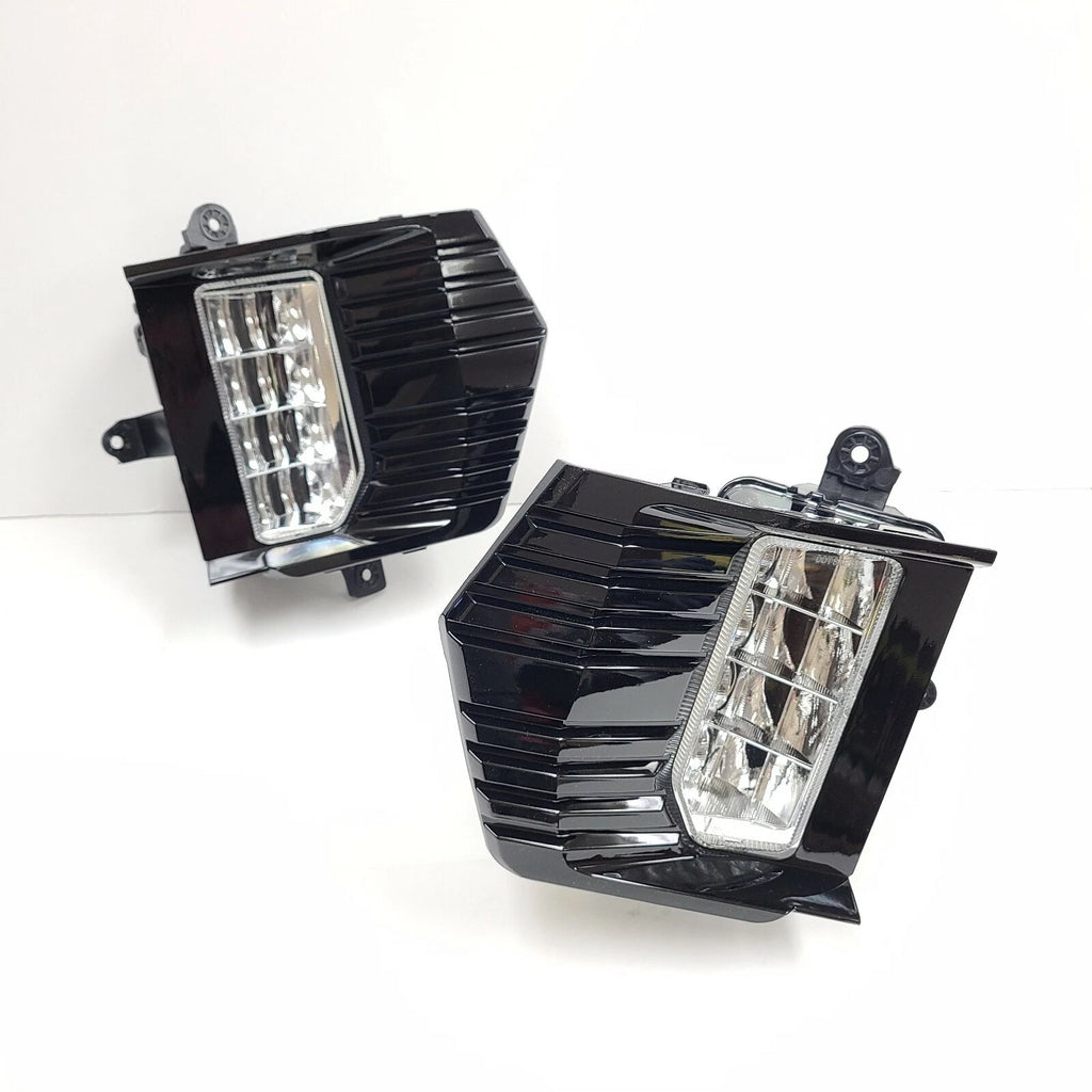 Clear Lens LED Fog Lights Kit For 2021-2023 GMC Yukon / Yukon XL with Switch Wire Bezel OEM# 84513247 / 84513246 / 84739476 / 84739475 GM2593331 / GM2592331 / GM2593335 / GM2592335
