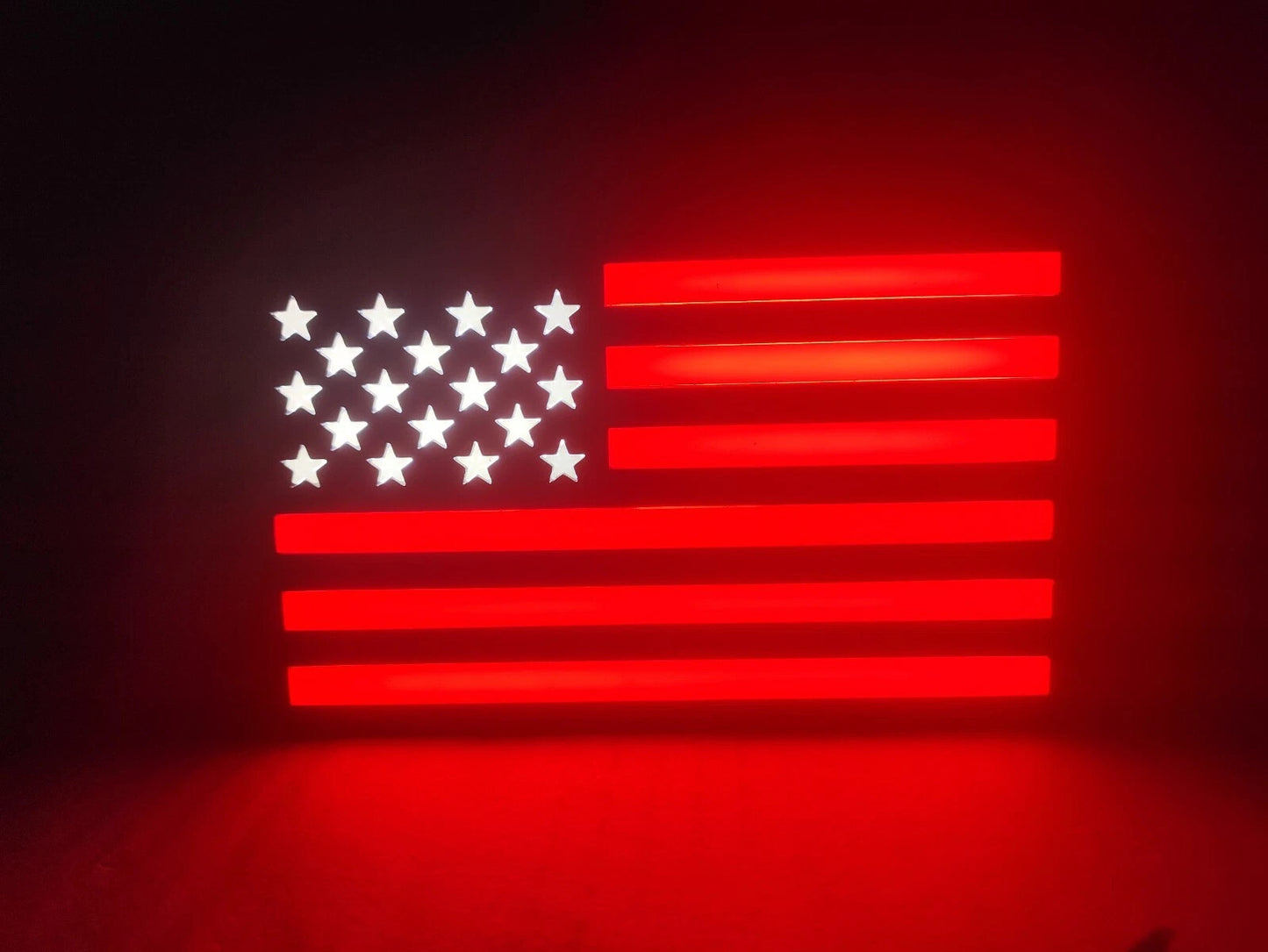 Tow Hitch Brake Sequential Signal Light Cover American Flag Design for 2" Receiver