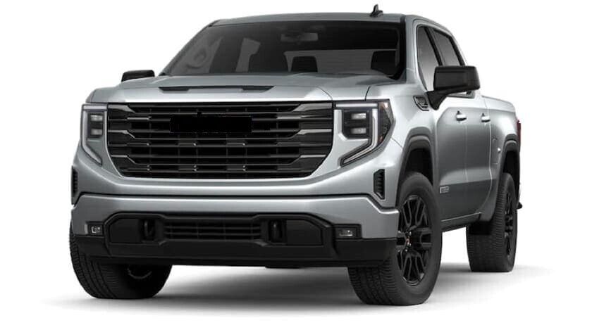 Clear Lens LED Fog Lights Kit For 2022 2023 2024 2025 GMC Sierra 1500  AT4 / DENALI / SLT / PRO / SLE / ELEVATION with Switch Wire Bezel White OEM#84550846 / 84550845 GM2593338 / GM2592338