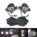 For 2013 Infiniti JX35 2DR Front Bumper Clear Fog Light LED DRL with Wire Switch OEM#261509B91D / 261559B91D, NI2593122 / NI2592122