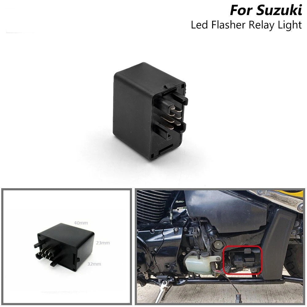 For Suzuki DRZ400S/SM GSXR GSX DL 7-Pin Flasher Relay LED Signal Light Blinker
