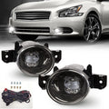 For 2007-2015 Nissan Altima Sedan 2DR Front Bumper Clear Fog Light LED DRL with Wire Switch（2004-2012 Sentra will not fit the SE-R trim） OEM#261509B91D / 261559B91D, NI2593122 / NI2592122