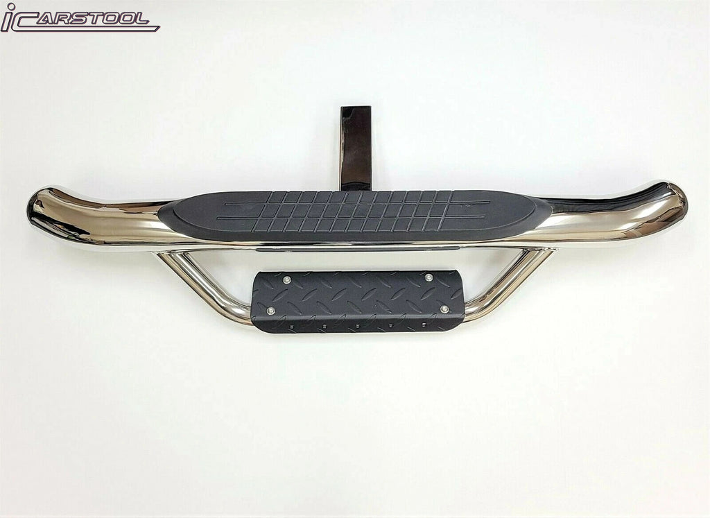 2" Receiver Truck Heavy Duty Steel Tow Hitch Step Bar Guard Drop Step Chrome New