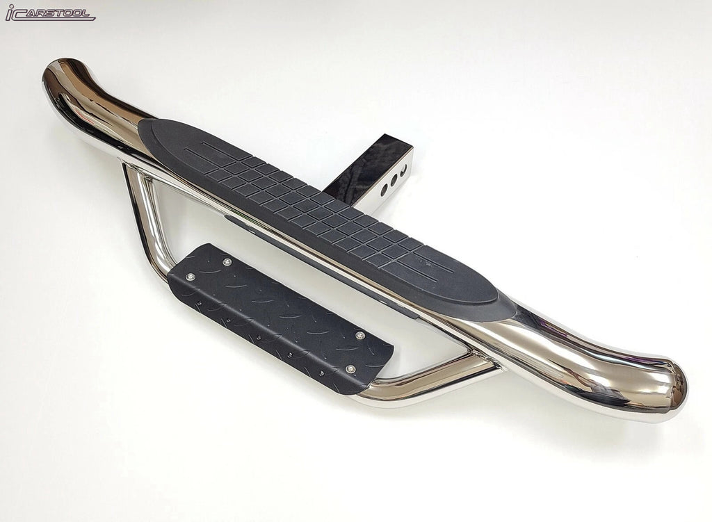 2" Receiver Truck Heavy Duty Steel Tow Hitch Step Bar Guard Drop Step Chrome New