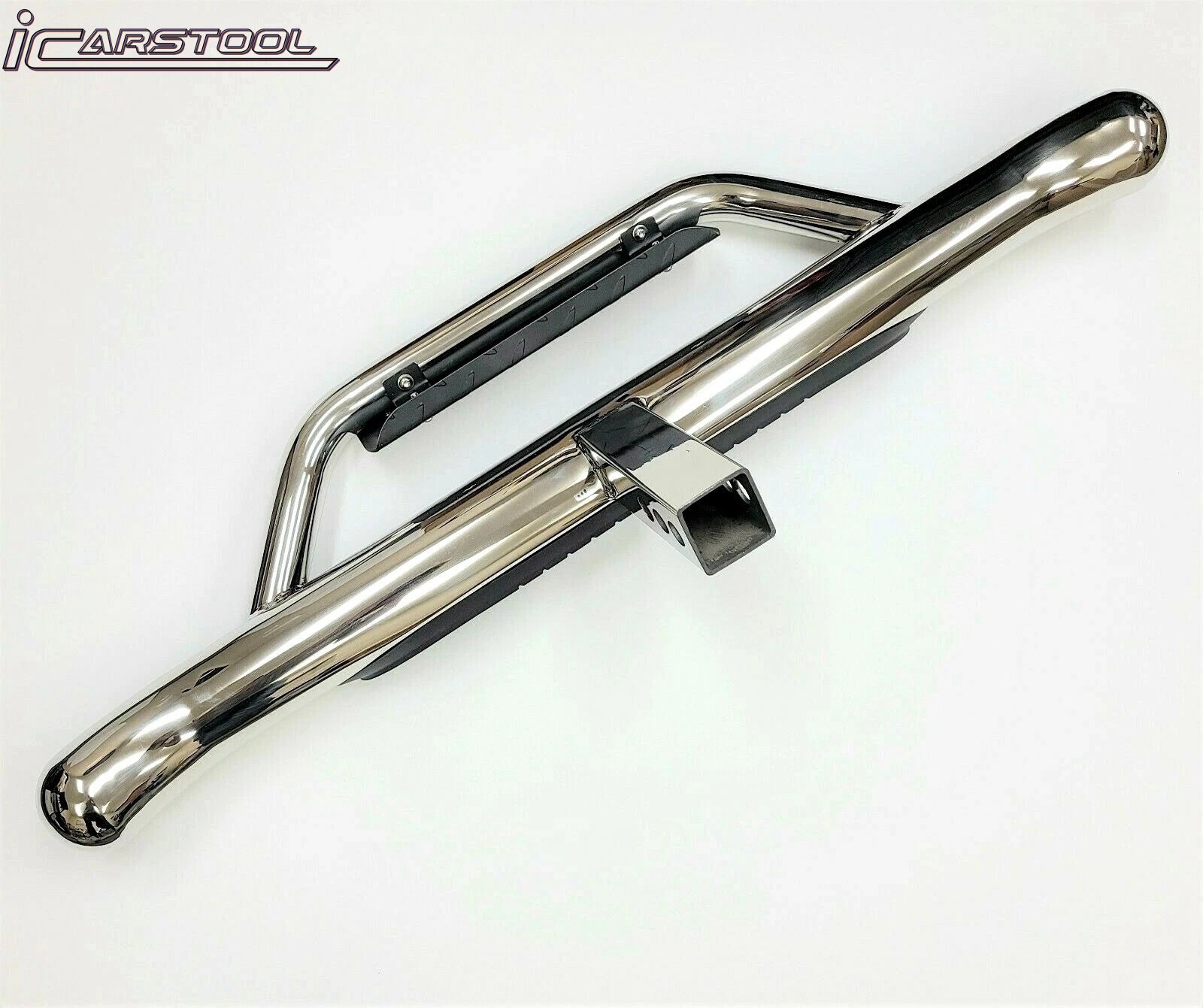 2" Receiver Truck Heavy Duty Steel Tow Hitch Step Bar Guard Drop Step Chrome New