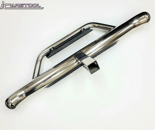 2" Receiver Truck Heavy Duty Steel Tow Hitch Step Bar Guard Drop Step Chrome New