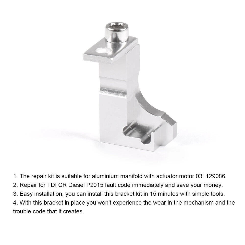 P2015 Code Repair Bracket For Common Rail TDI with Aluminum Manifold 2009-2014
