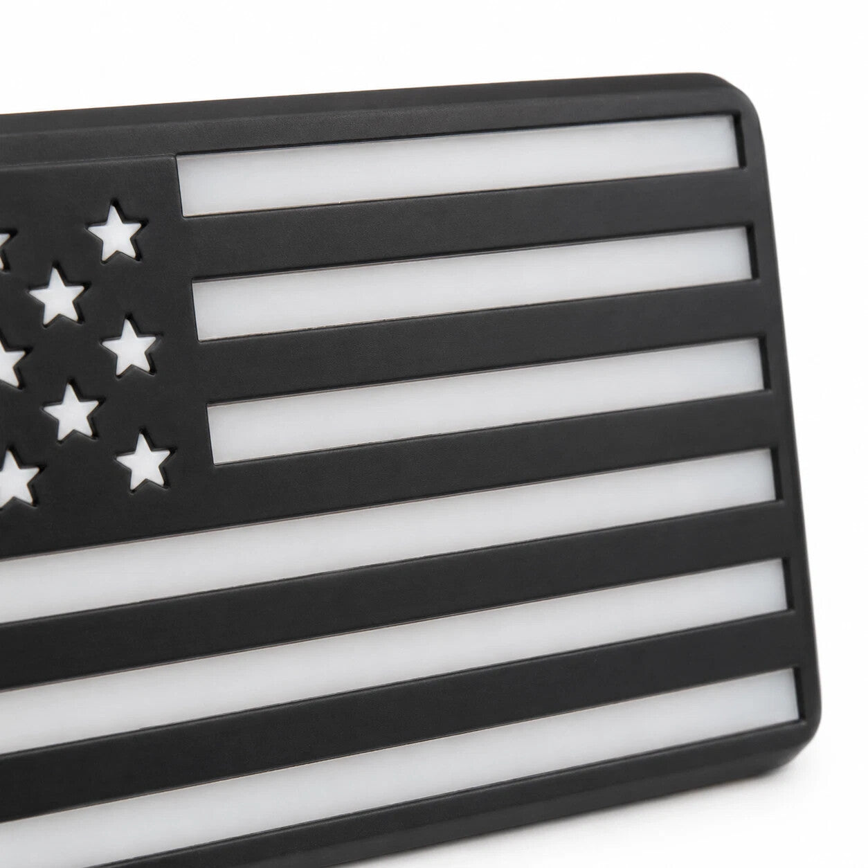 Tow Hitch Brake Sequential Signal Light Cover American Flag Design for 2" Receiver