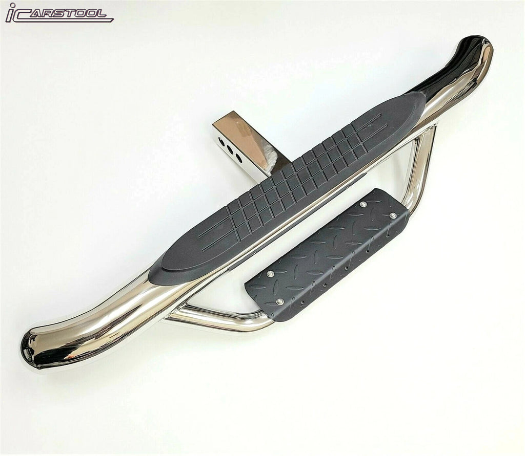 2" Receiver Truck Heavy Duty Steel Tow Hitch Step Bar Guard Drop Step Chrome New