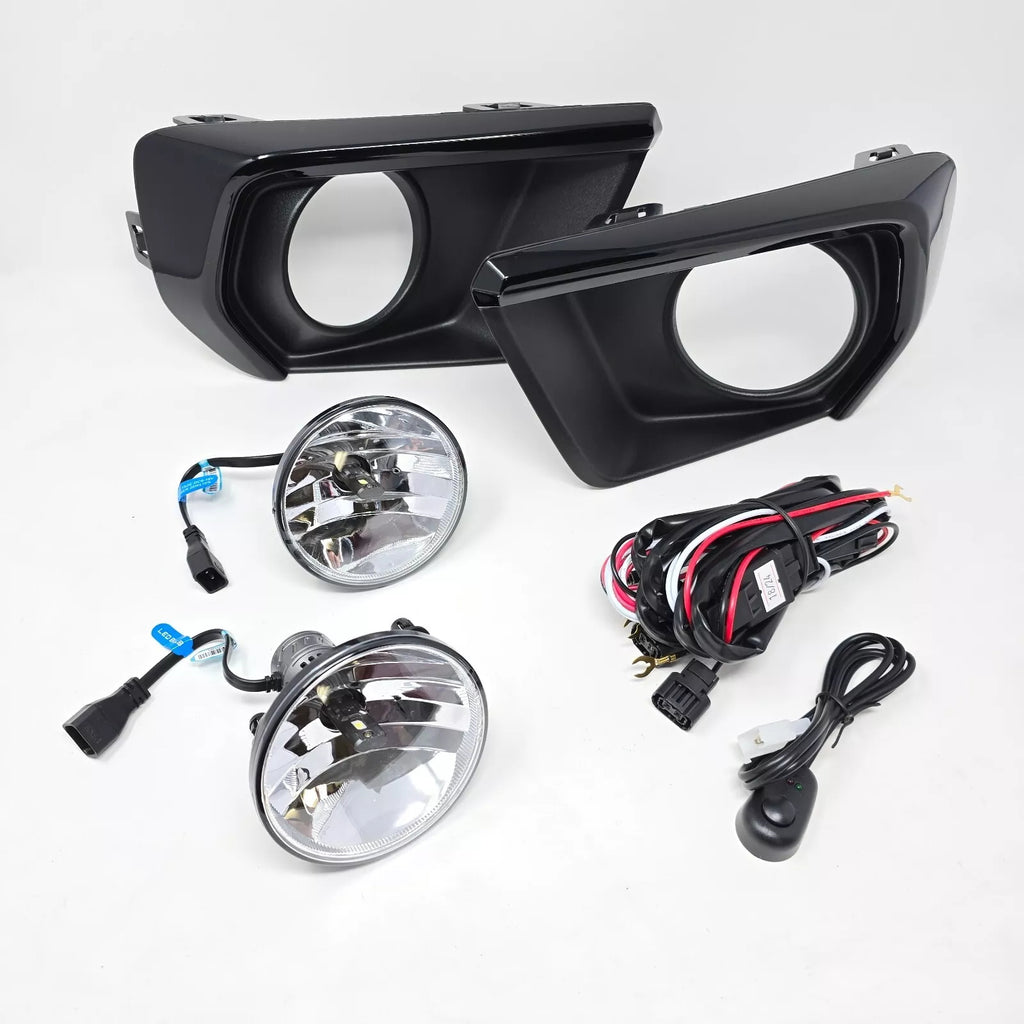 Clear Lens LED Fog Lights Kit For 2021-2022 Chevy Colorado with Bezel Switch Wire Bulbs OEM# 15839896,GM2590104,84750570 / 84750569 ,GM1039271 GM1038271