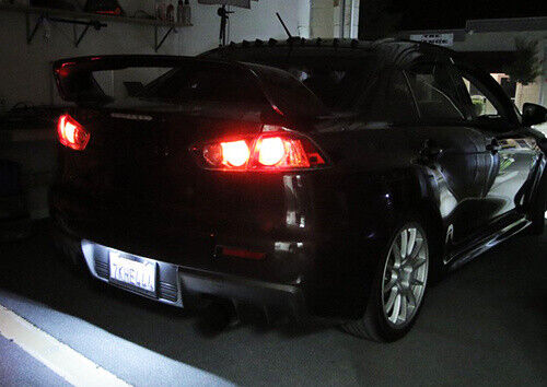 2x White 6000K 18-SMD LED License Plate Lights For Mitsubishi Lancer Evolution X