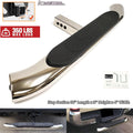 Universal Truck Trailer Rear Bumper Guard 36" Length x 3" Height x 4" Width Steel Towing Hitch Step Bar 2" Receiver Chrome 4" Oval Curved